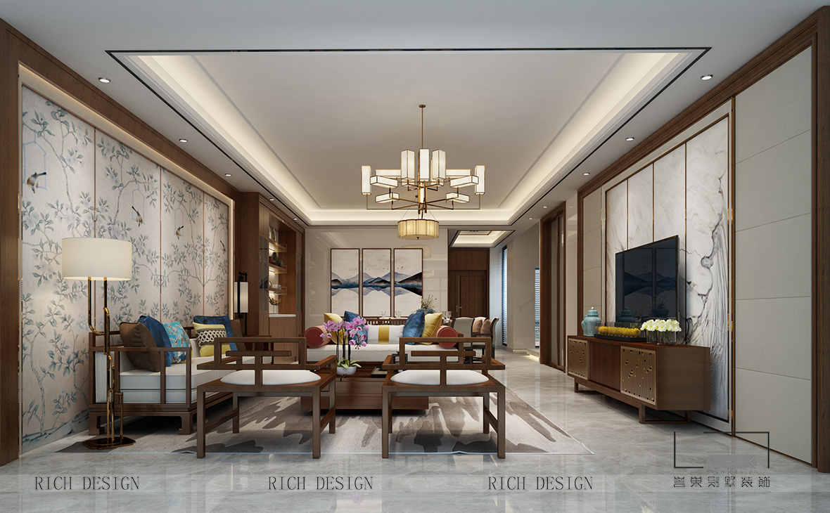 中式客廳裝飾風格三效果圖