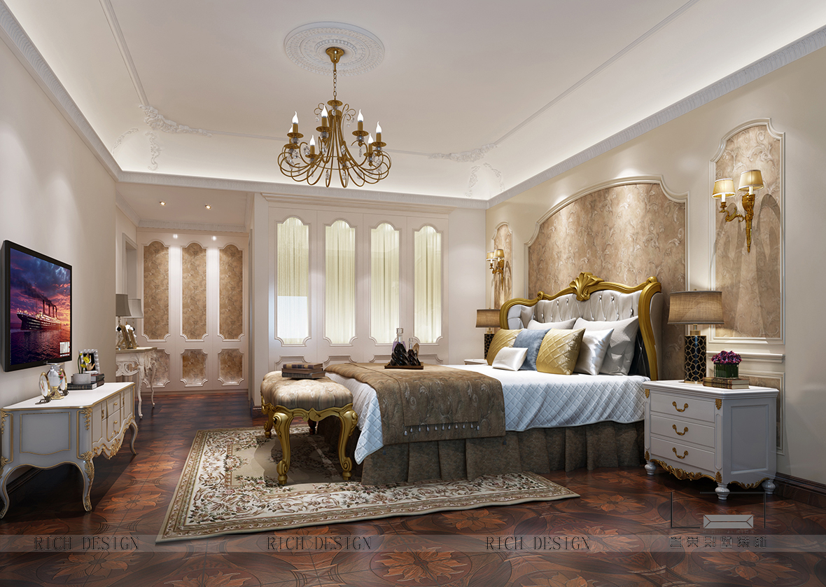 歐式別墅臥室裝修效果圖
