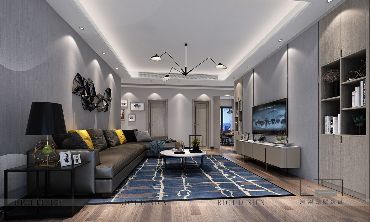 現(xiàn)代客廳裝飾效果圖