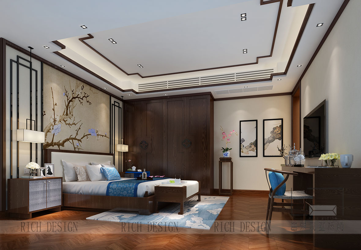 中式臥室裝修效果圖