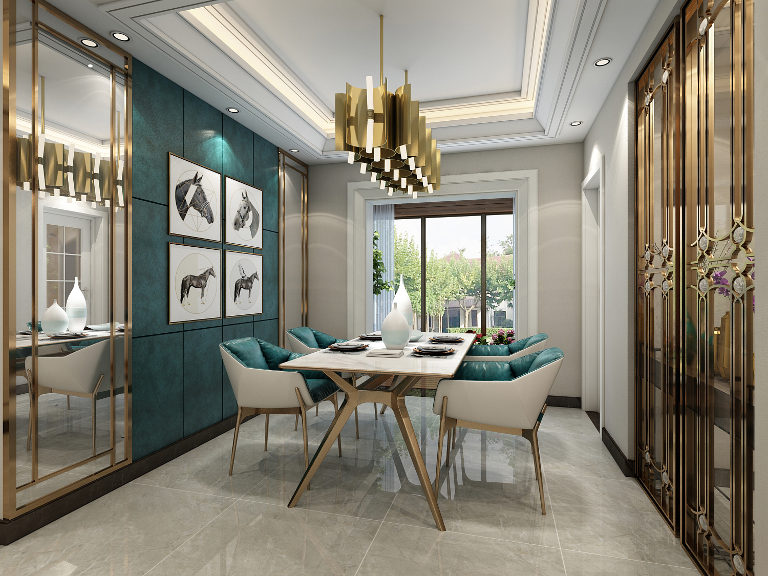 現(xiàn)代餐廳裝修效果圖