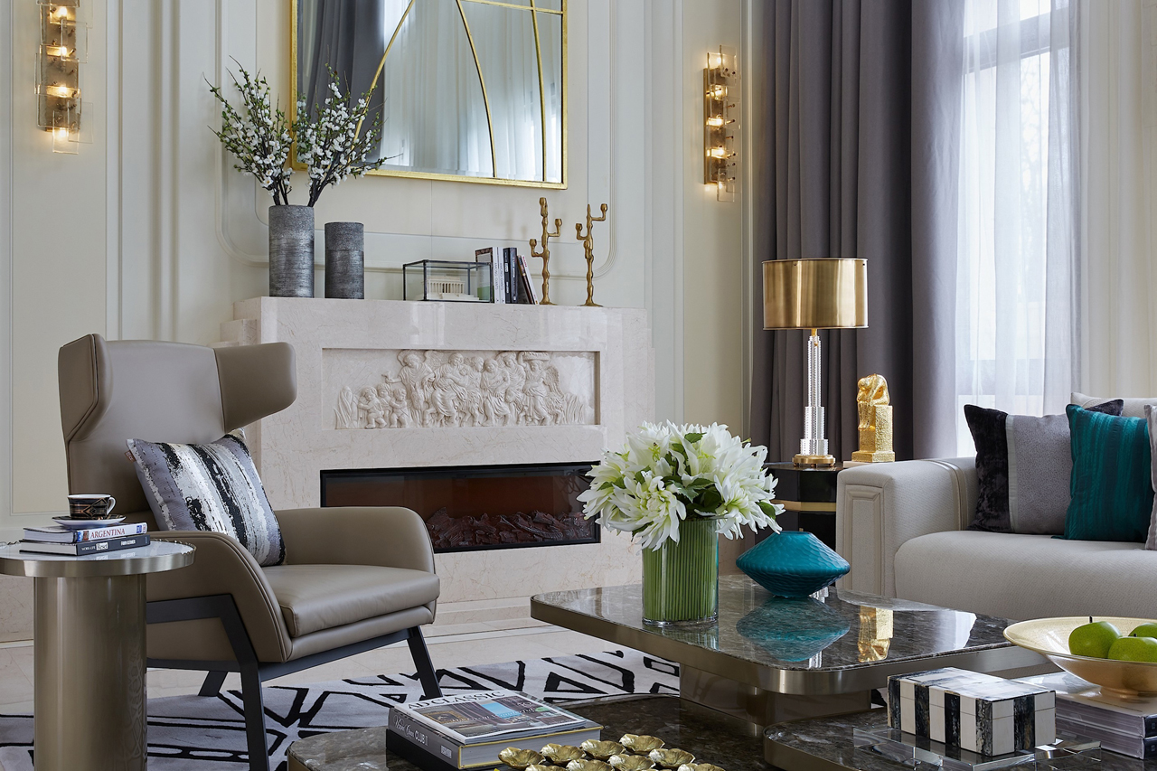 現(xiàn)代別墅客廳裝修設(shè)計效果圖