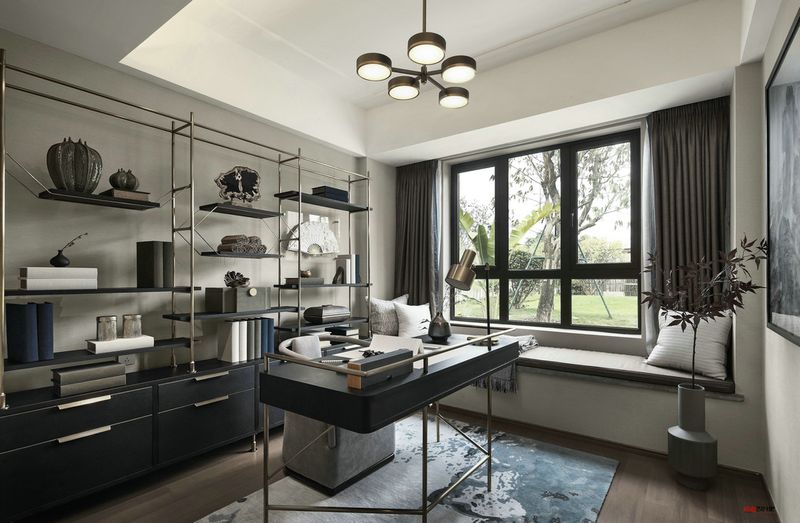 中式書房裝修效果圖