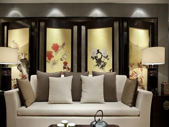 中式別墅客廳沙發(fā)裝修