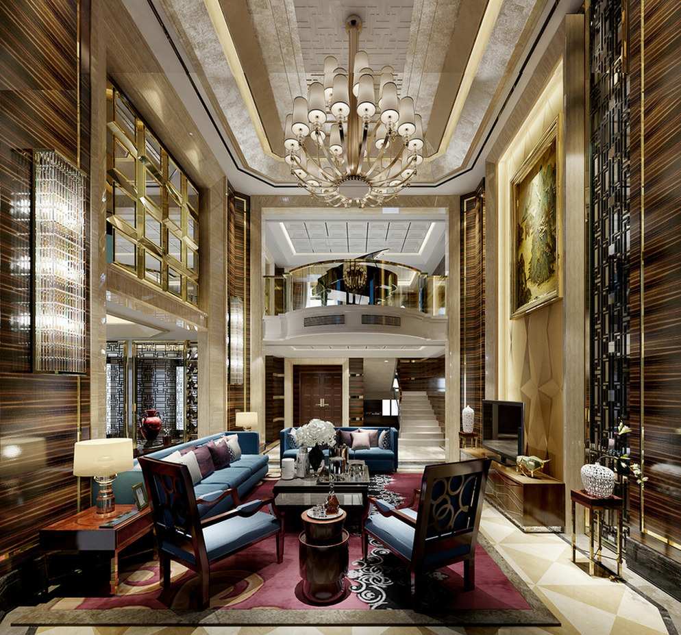 別墅客廳地磚裝修