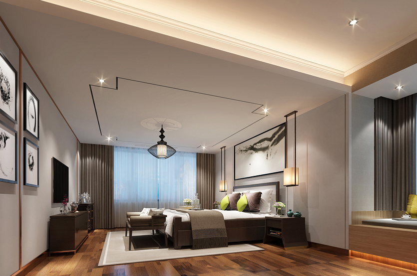 中式臥室裝修效果圖