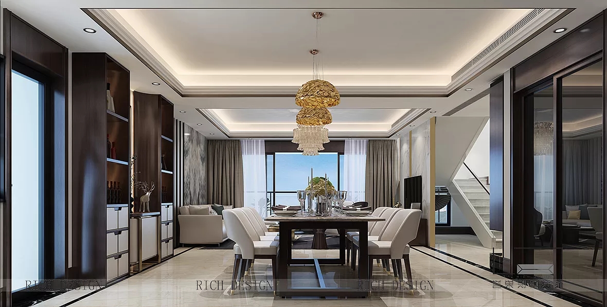 現(xiàn)代餐廳裝修設(shè)計效果圖