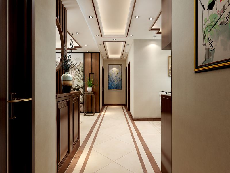 中式過道裝修設計效果圖