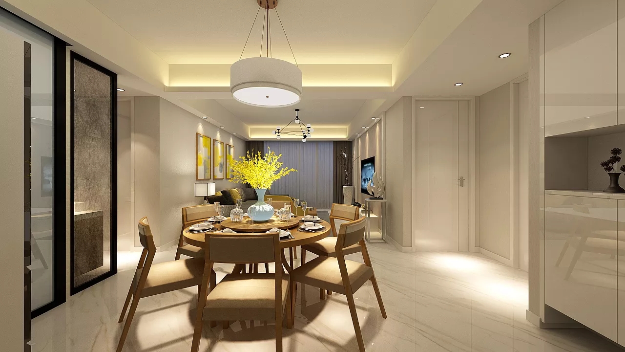 現(xiàn)代餐廳裝修效果圖