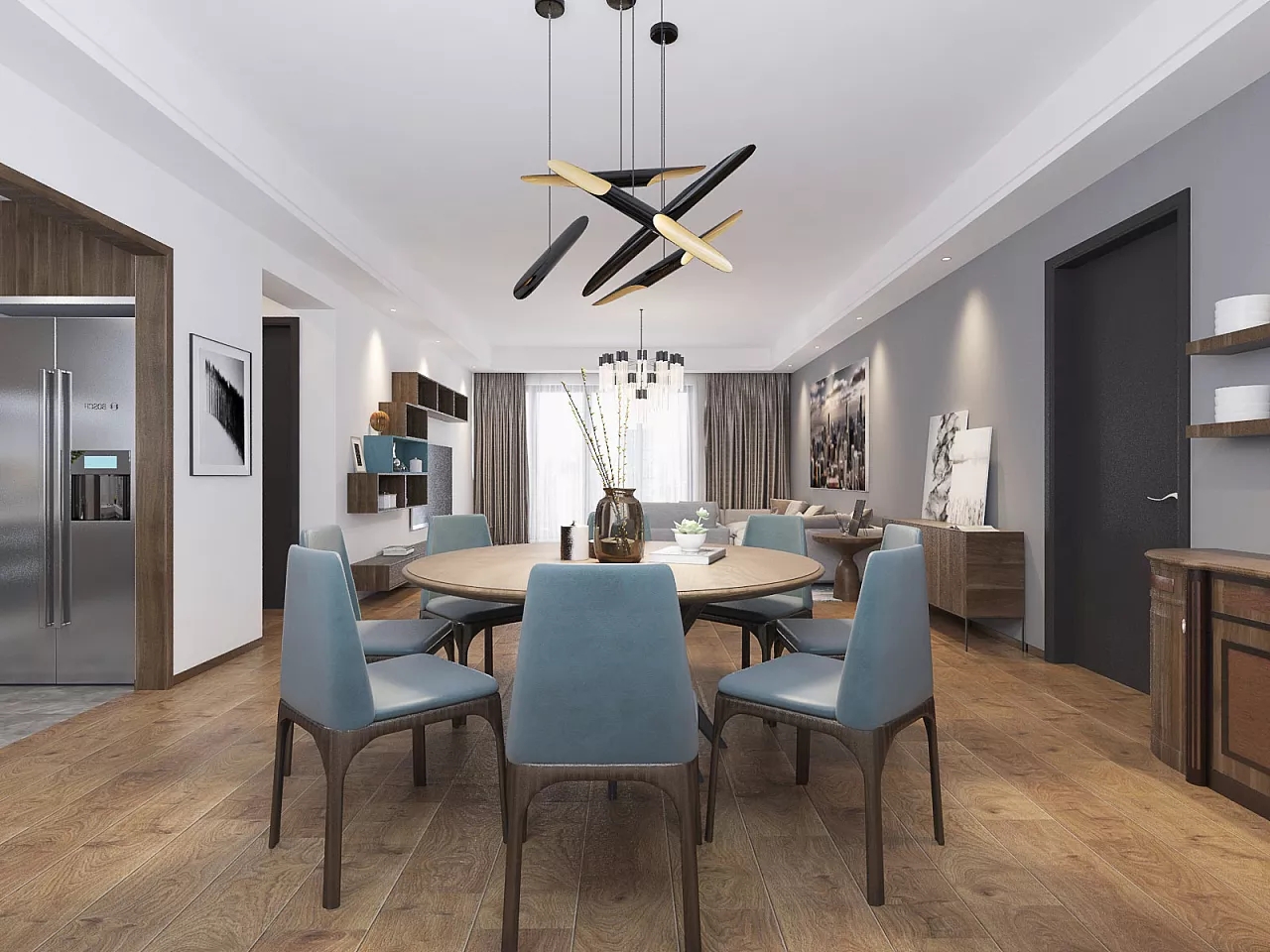 現(xiàn)代餐廳裝修設計風格