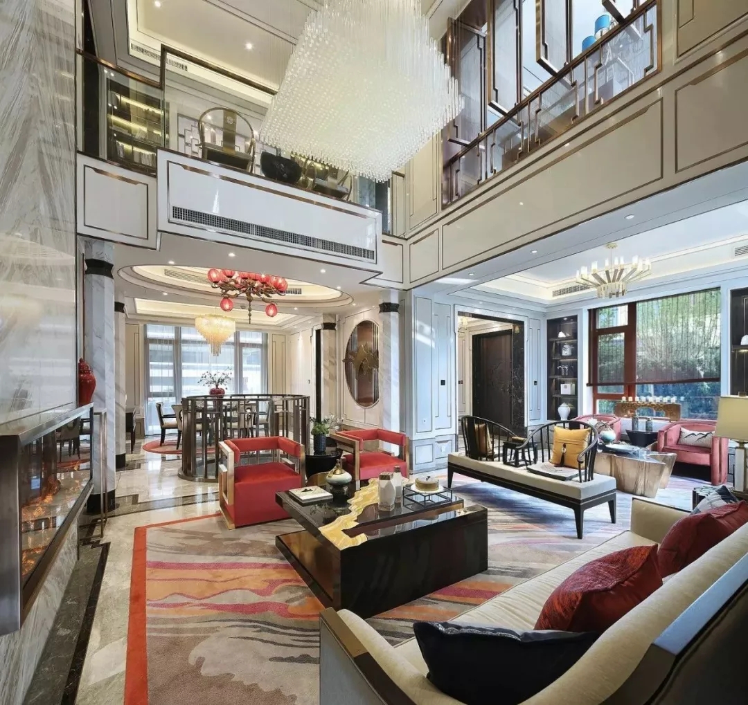 中式別墅客廳裝修效果圖