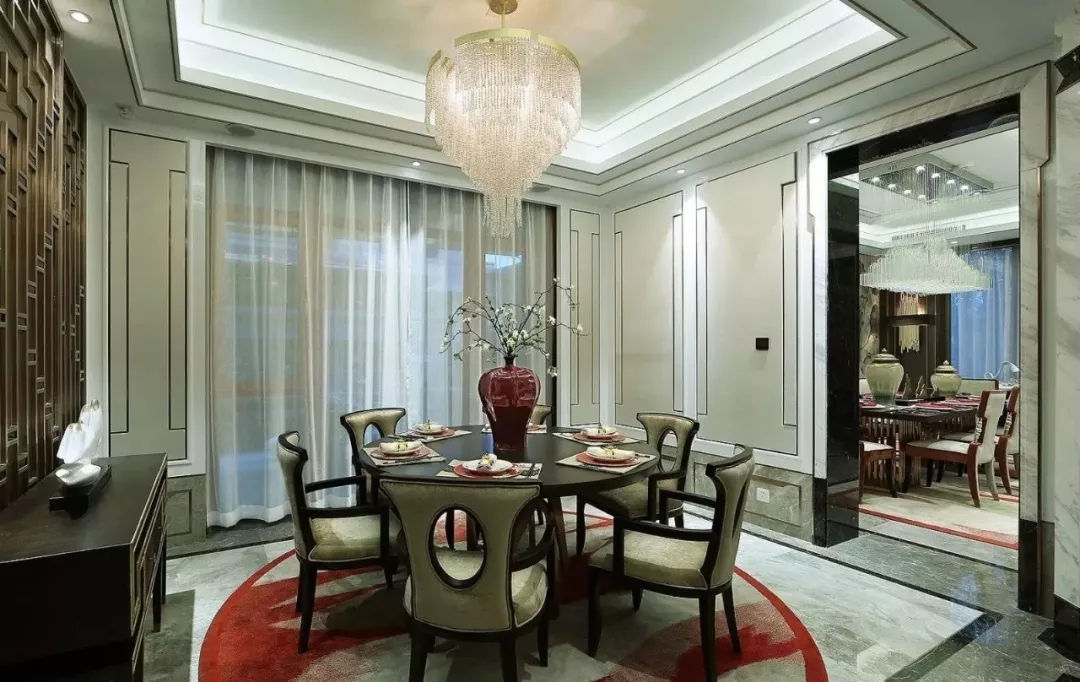 中式別墅餐廳裝修效果圖