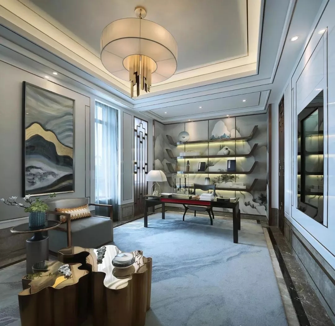 中式別墅書房裝修效果圖