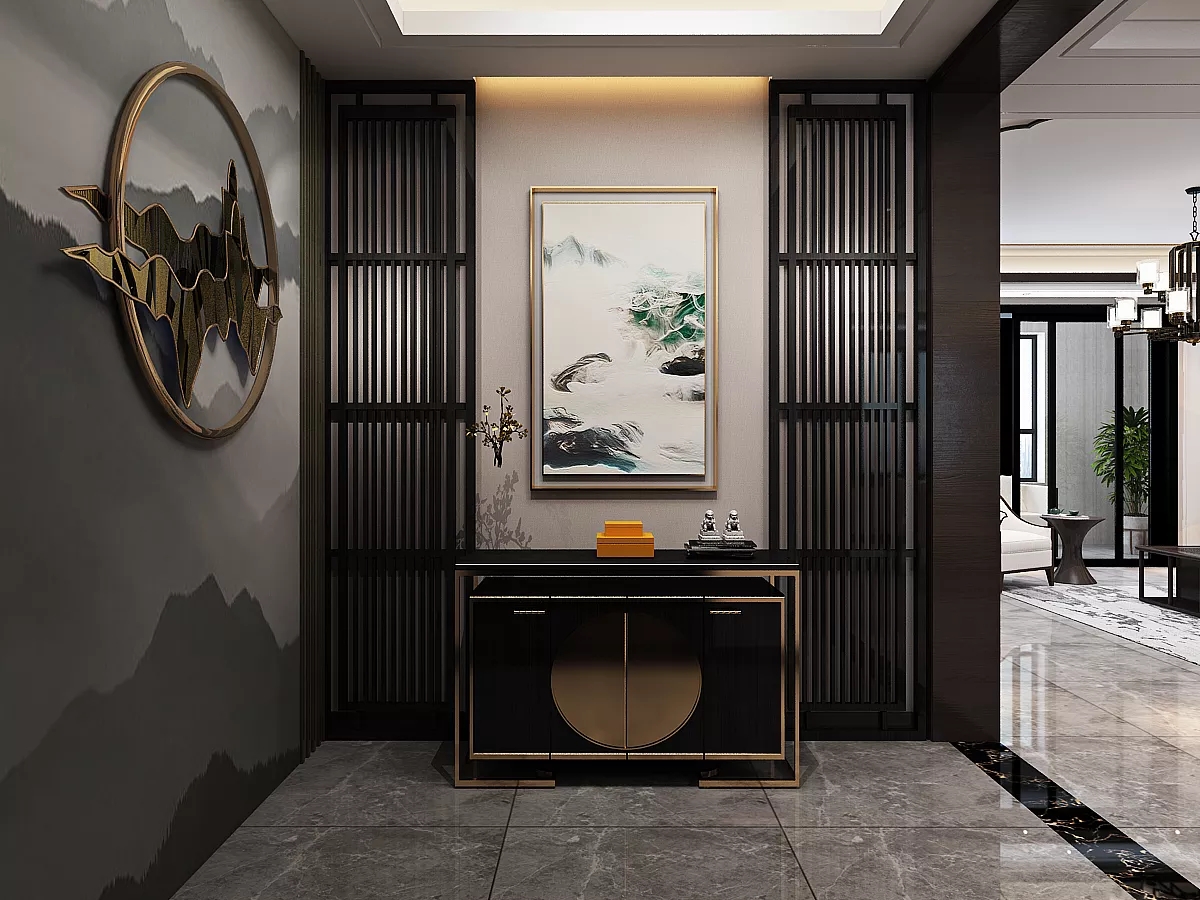 中式玄關(guān)裝修設(shè)計(jì)風(fēng)格