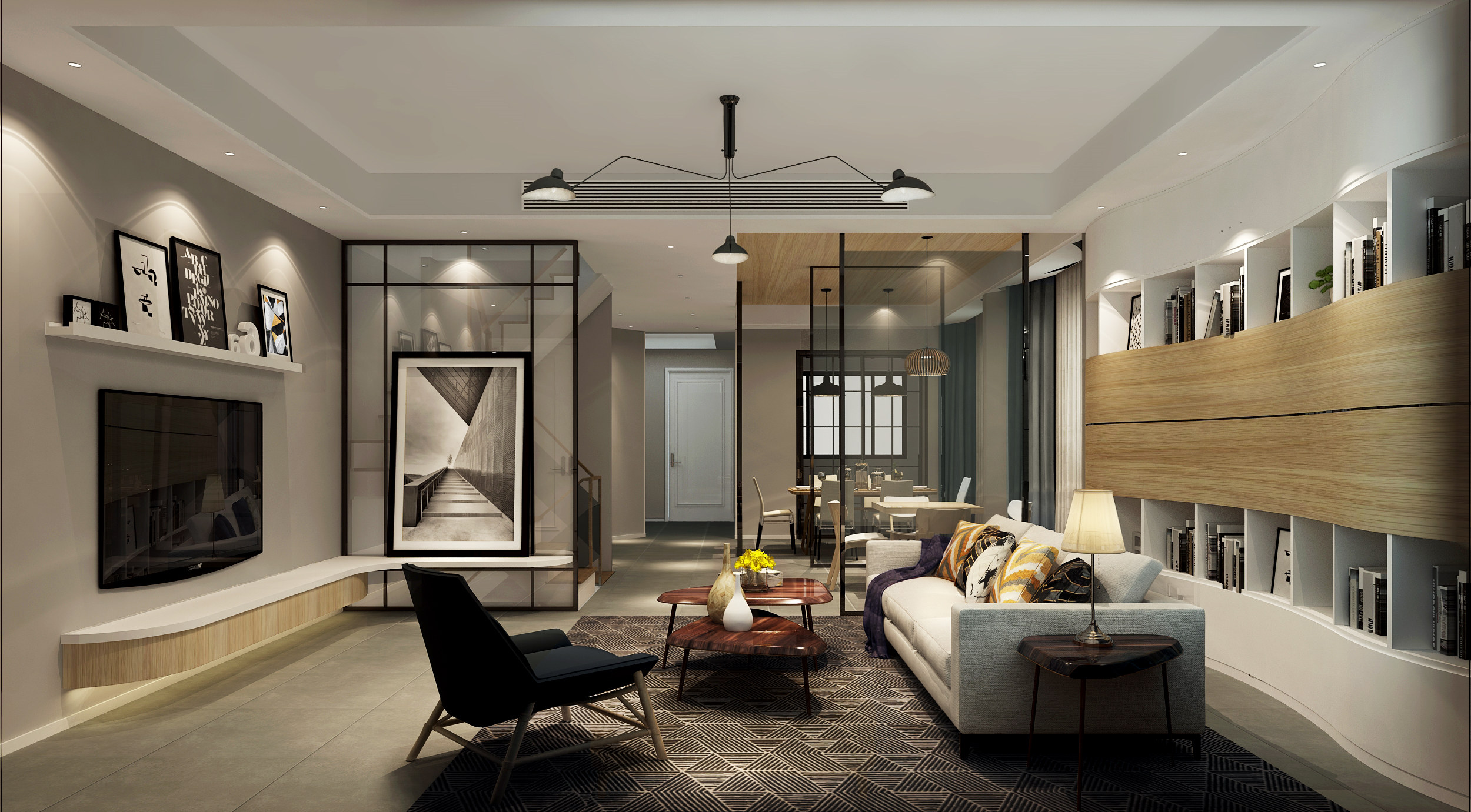 北歐風(fēng)格客廳設(shè)計效果圖