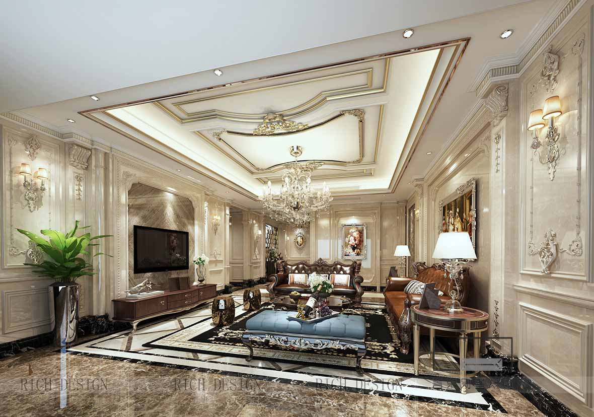 歐式別墅客廳裝修風(fēng)格四