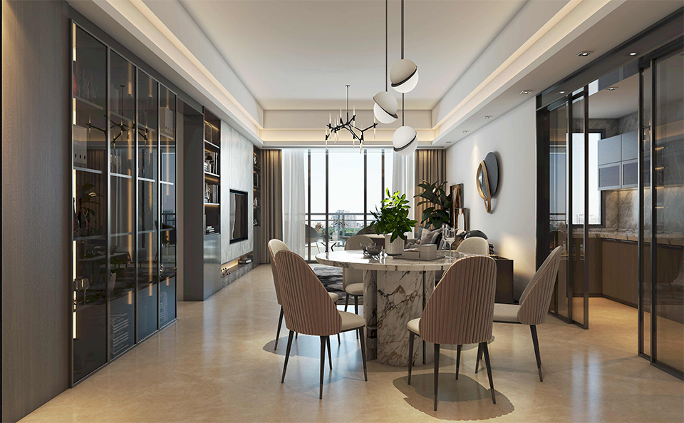 現(xiàn)代客餐廳裝修效果圖.jpg